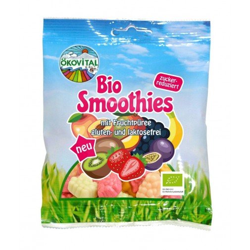 Okovital-Bar ek. guminukai su vaisių tyre ( be glitimo ir laktozės ) "Smoothies", 80g
