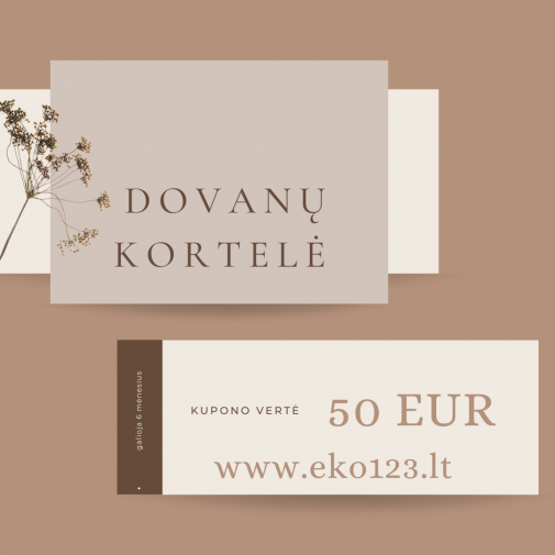 e. Dovanų kuponas - 50 eur