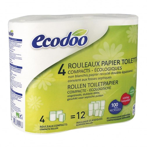 Ecodoo kompaktinis tualetinis popierius, 4rul