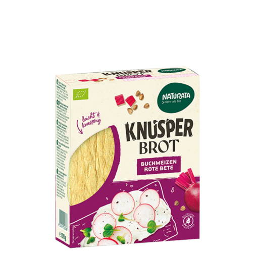 Naturata ekologiški grikių ir burokėlių trapučiai / duonelė 100g
