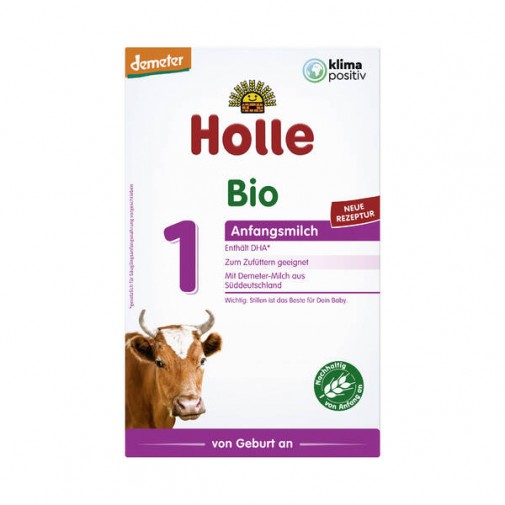 Holle biodinaminis - ekologiškas pradinio maitinimo pieno mišinys 1, kūdikiams nuo gimimo  400 g                                                   