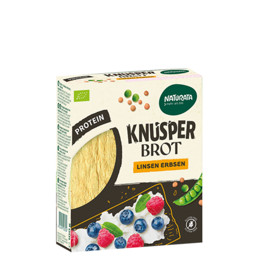 Naturata ekologiški lęšių ir žirnių trapučiai / duonelė 100g