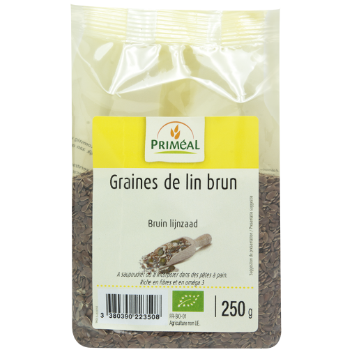 Primeal ekologiški rudieji linų sėmenys, 250g