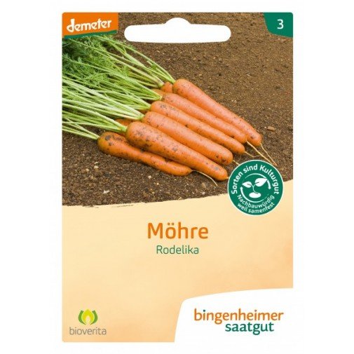 Bingenheimer  biodinaminės morkų sėklos "Rodelika"