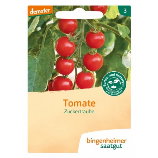 Bingenheimer biodinaminių kekinių pomidorų sėklos "Zuckertraube"