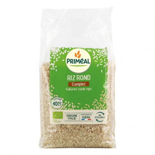 Primeal ekologiški apvalūs visų grūdo dalių ryžiai iš Italijos