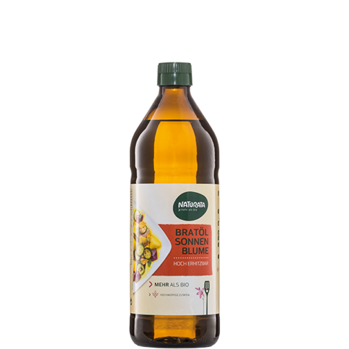Naturata ekologiškas saulėgrąžų aliejus kepimui, 750ml