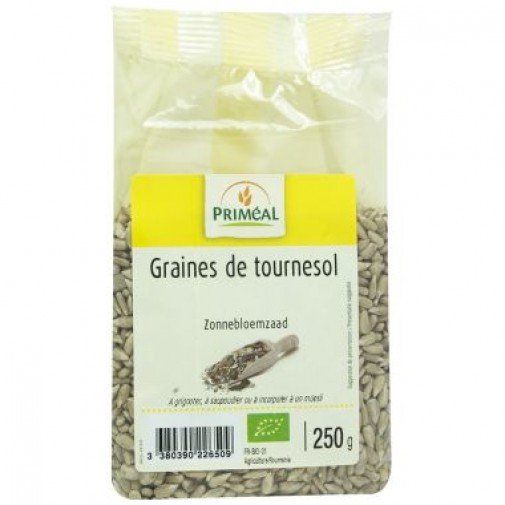 Primeal ekologiškos saulėgrąžų sėklos 250g Primeal ekologiškos saulėgrąžų sėklos 250g