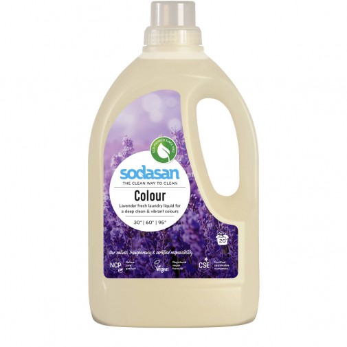 Sodosan spalvotų skalbinių skalbiklis su levanda, 1,5L