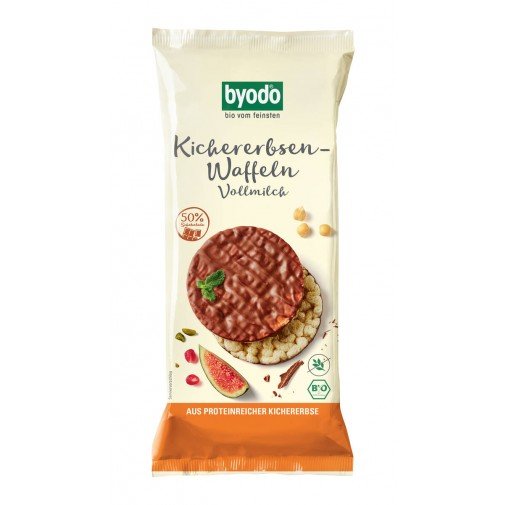 Byodo oūsti avinžirniai aplieti pienišku šokoladu, ekologiškas 65g