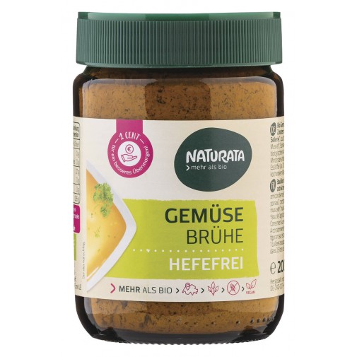 Naturata ekologiškas daržovių sultinys be mielių indelyje, 200g