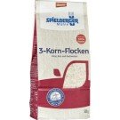 Spielberger  biodinaminiai 3 - jų grūdų dribsniai (sorų; ryžių; grikių), 500g
