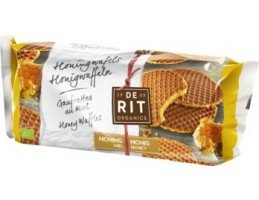 DeRit ekologiški olandiški vafliai pertepti medumi, 175g