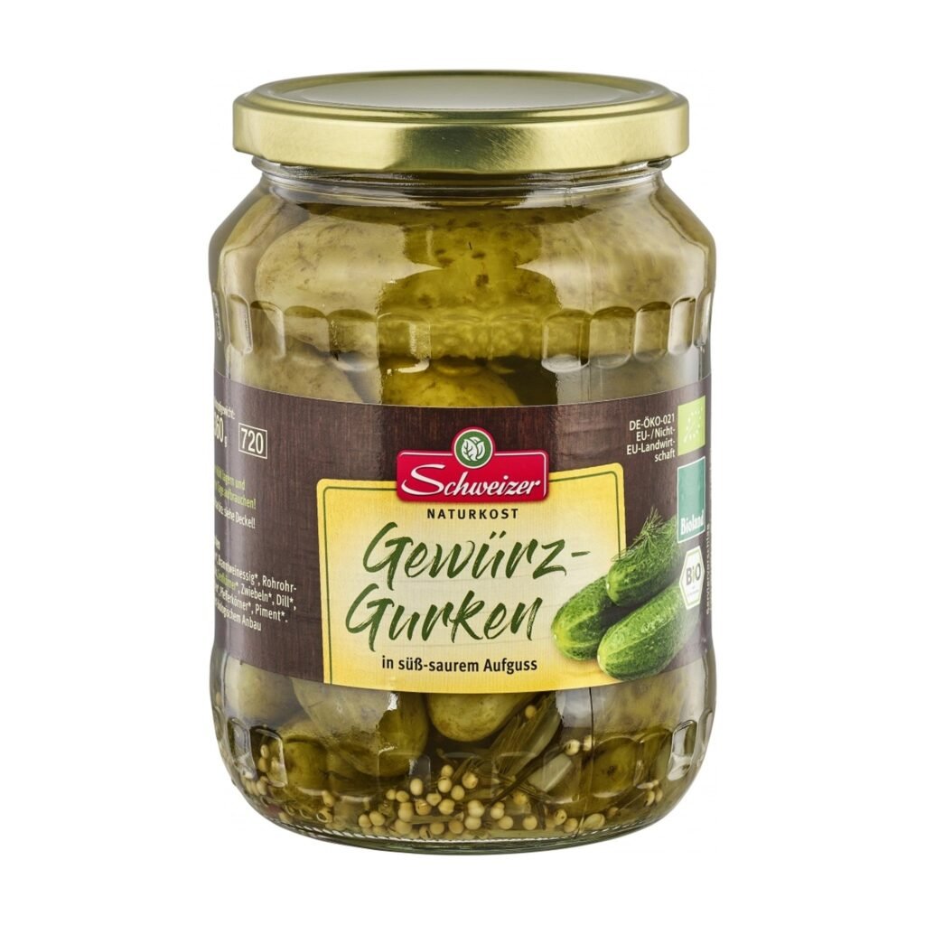 Koncervuoti agurkai su agavos sirupu