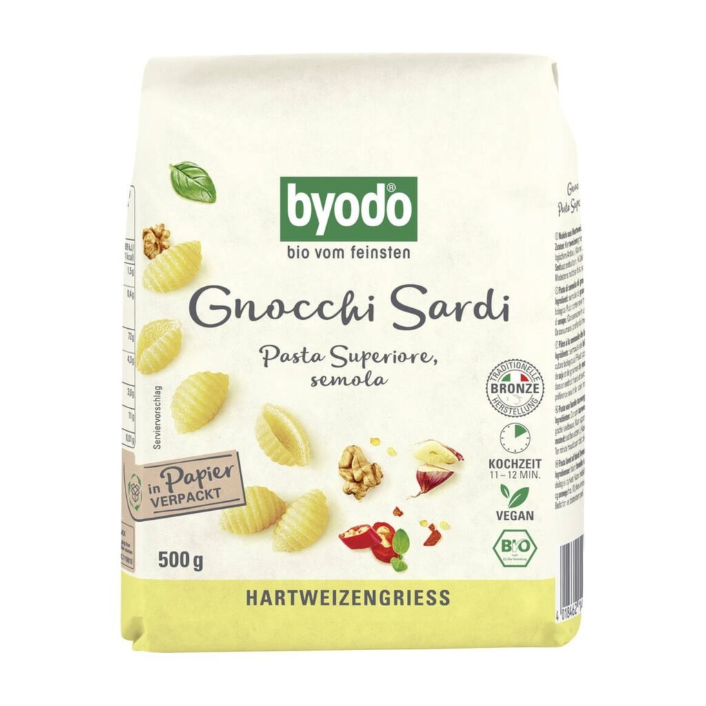 Kietųjų kviečių makaronai „Gnocchi Sardi“