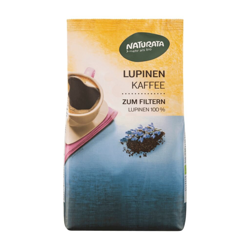 100% lubinų kava, filtravimui, be kofeino