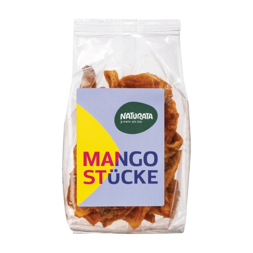 Džiovinti mango vaisių gabalėliai