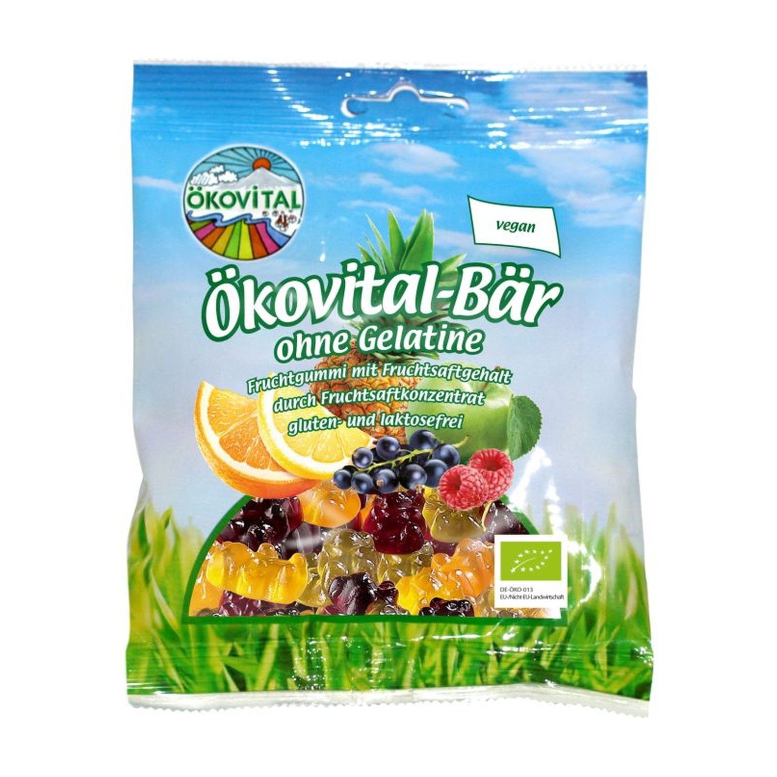 Vaisiniai guminukai „Meškiukai“, be želatinos