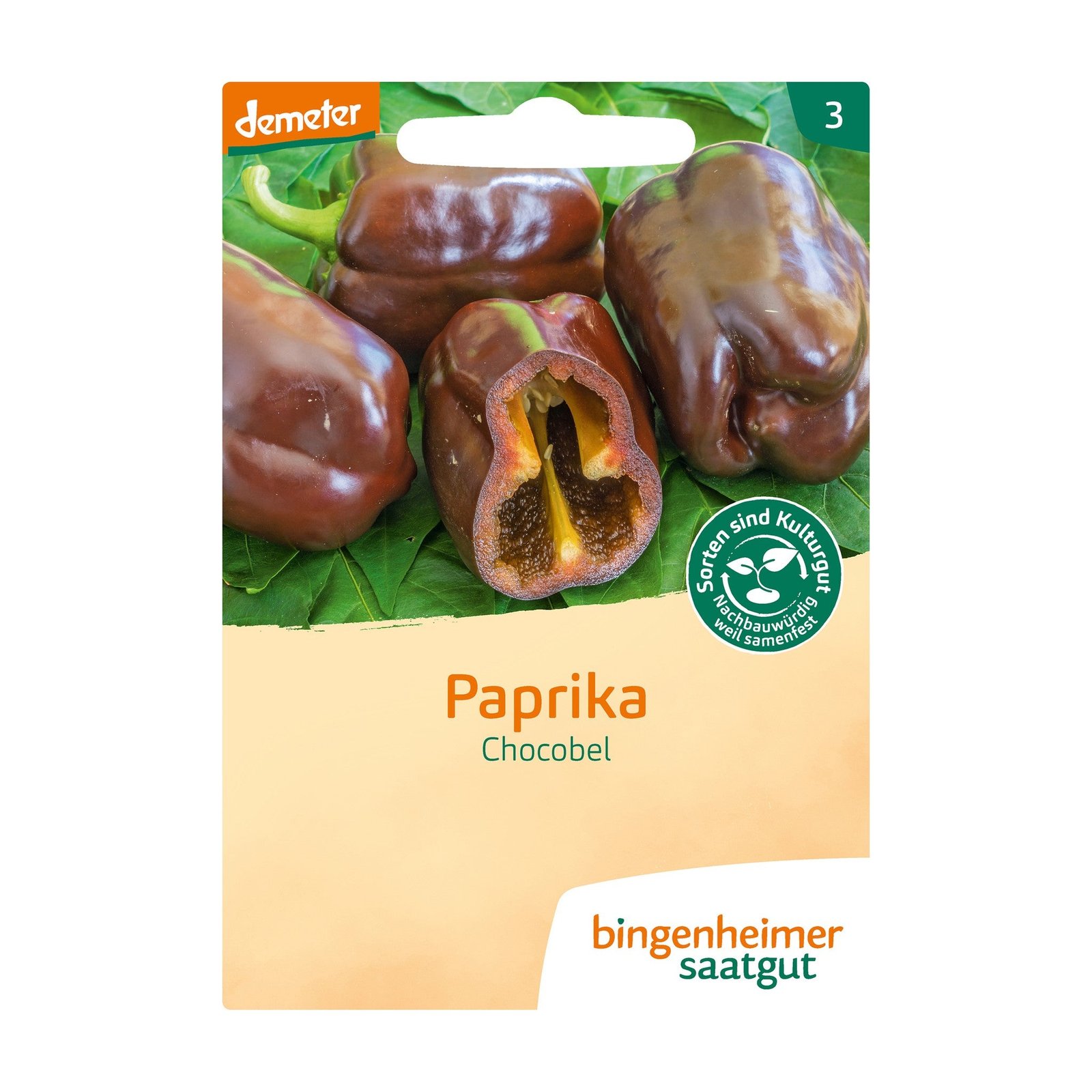 Paprikų sėklos „Šokolado spalvos“